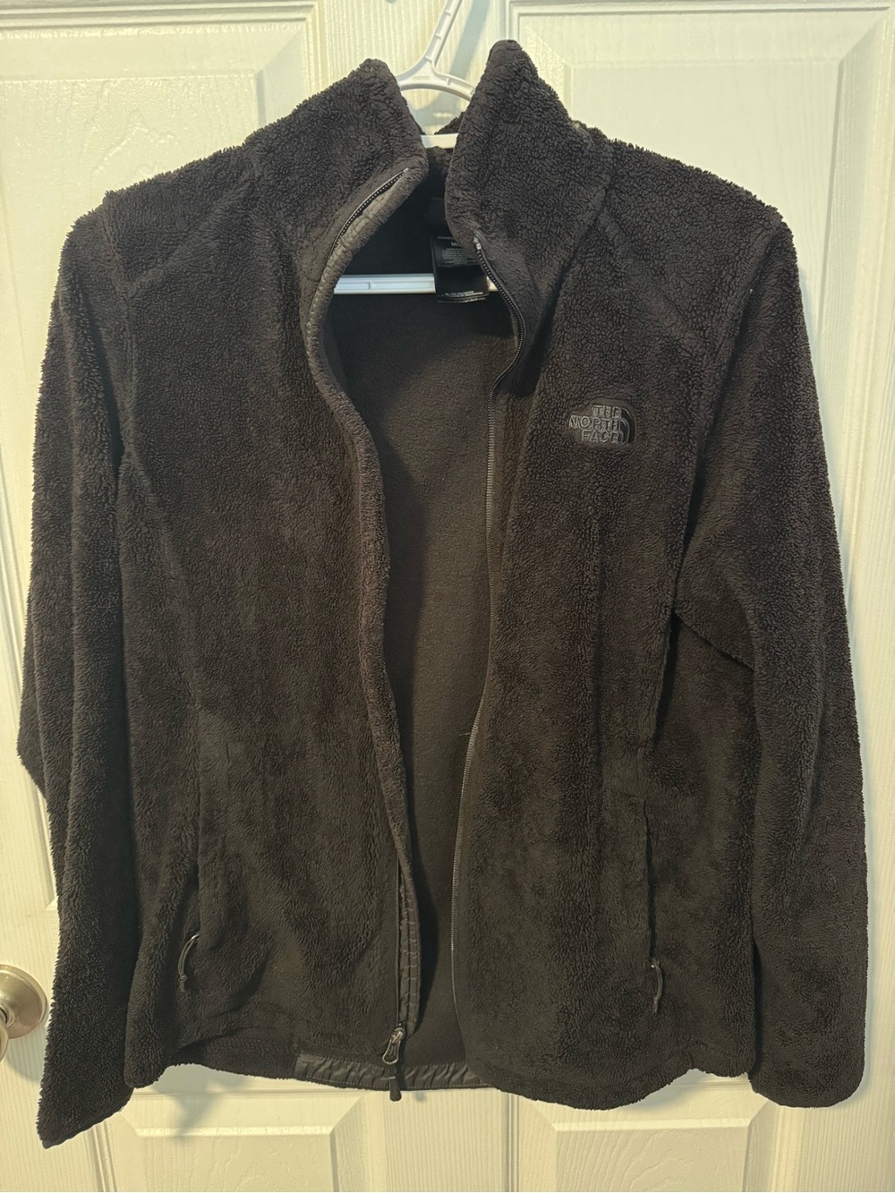 The North Face Black Plush Fleece Jacket Full-Zip